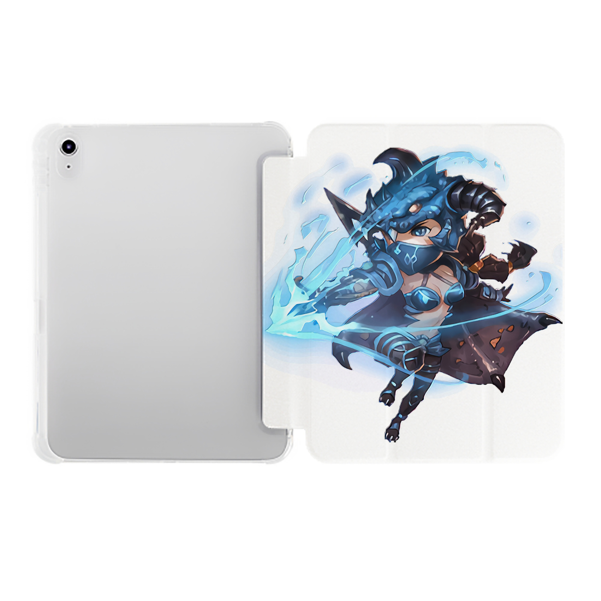 （画像用） リーグ・オブ・レジェンド League of Legends LOL IPad ケース ペン収納付き 三つ折りスタンド PUレザー×シリコン 対応機種9.5/10.5/10.9インチ